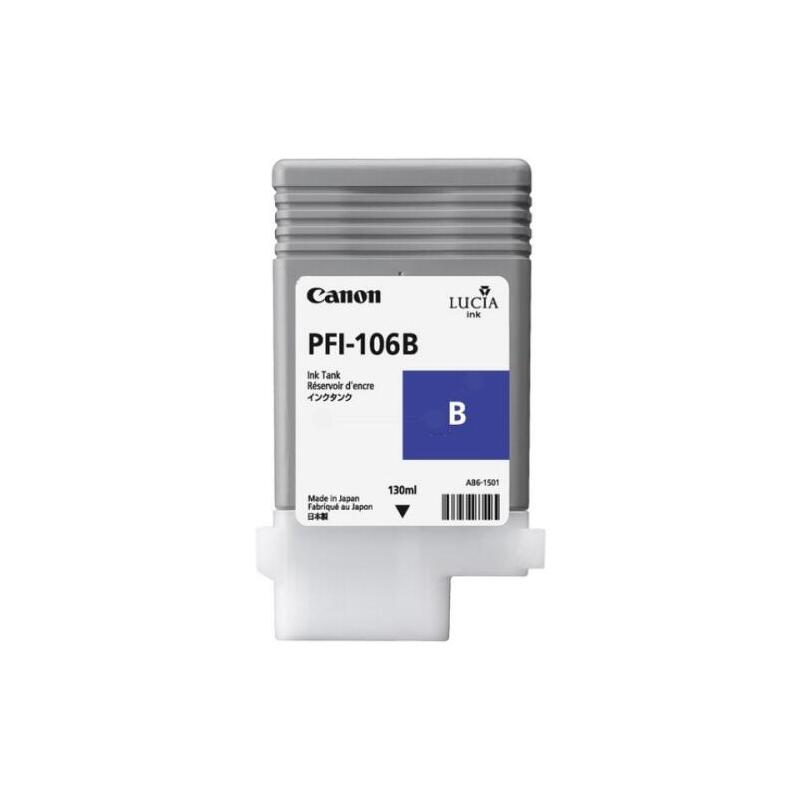 Canon Pfi-106 B 130 Ml Azul Original Depósito De Tinta Para Imageprograf Ipf6400 Ipf6400se Ipf6450