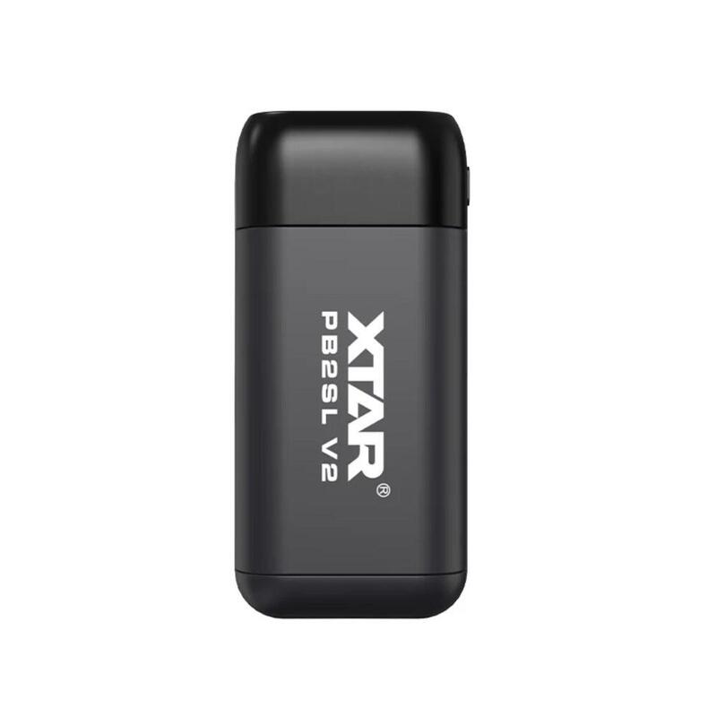 Cargador / Batería Externa Para Baterías Cilíndricas De Iones De Litio 18650 / 20700 / 21700 Xtar Pb2sl V2 Negro