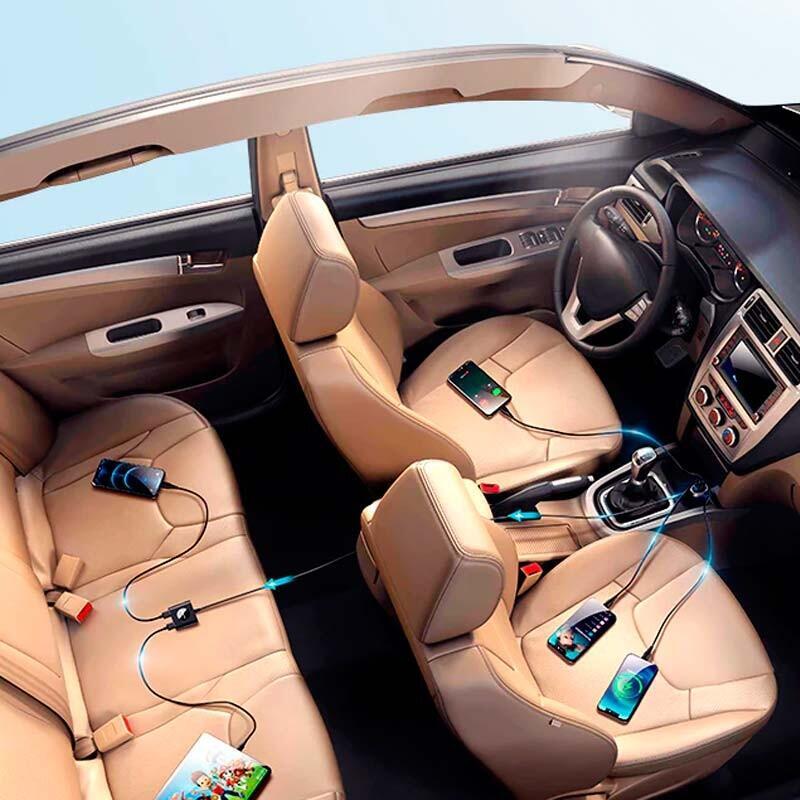 Cargador De Coche Joyroom Jr-Cl05 72w 3xusb-A Qc 3.0 + 2xusb-C Pd