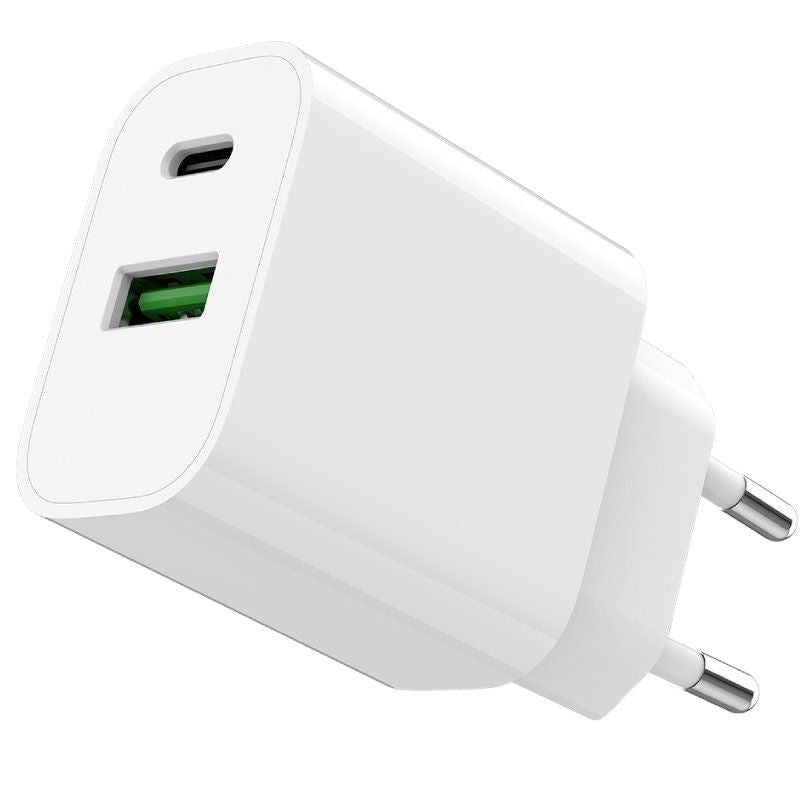 Cargador De Pared Spc Fast Charger 4341b 1xusb Tipo-C 1xusb 20w Blanco