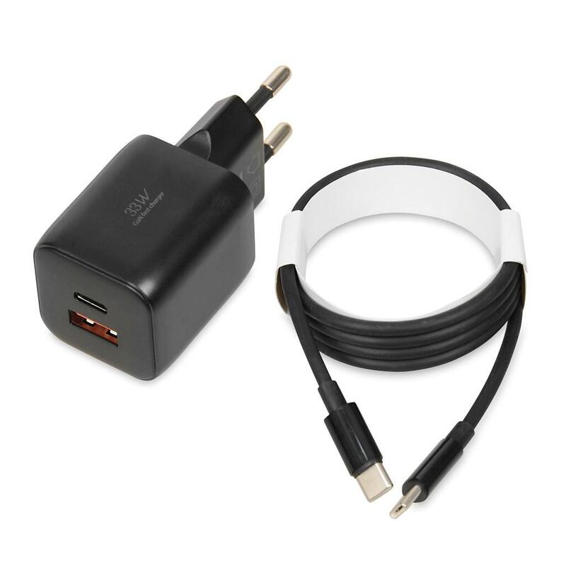 Cargador De Red Ibox C-42 Gan Pd33w, Negro
