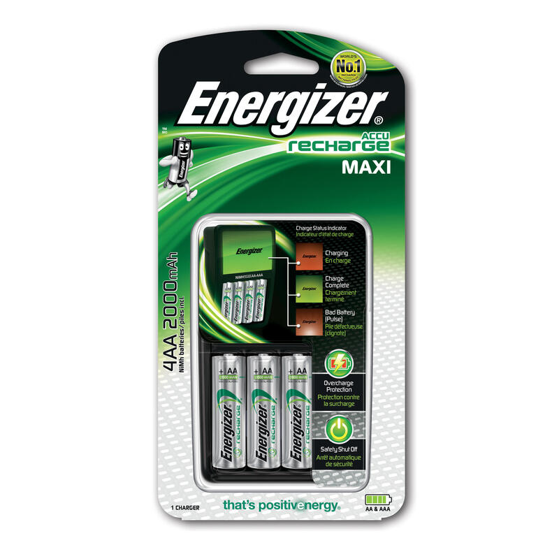 Cargador Maxi Energizer + 4hr6 Potencia 2000 Mah Tipo Aa-Aaa E300321201
