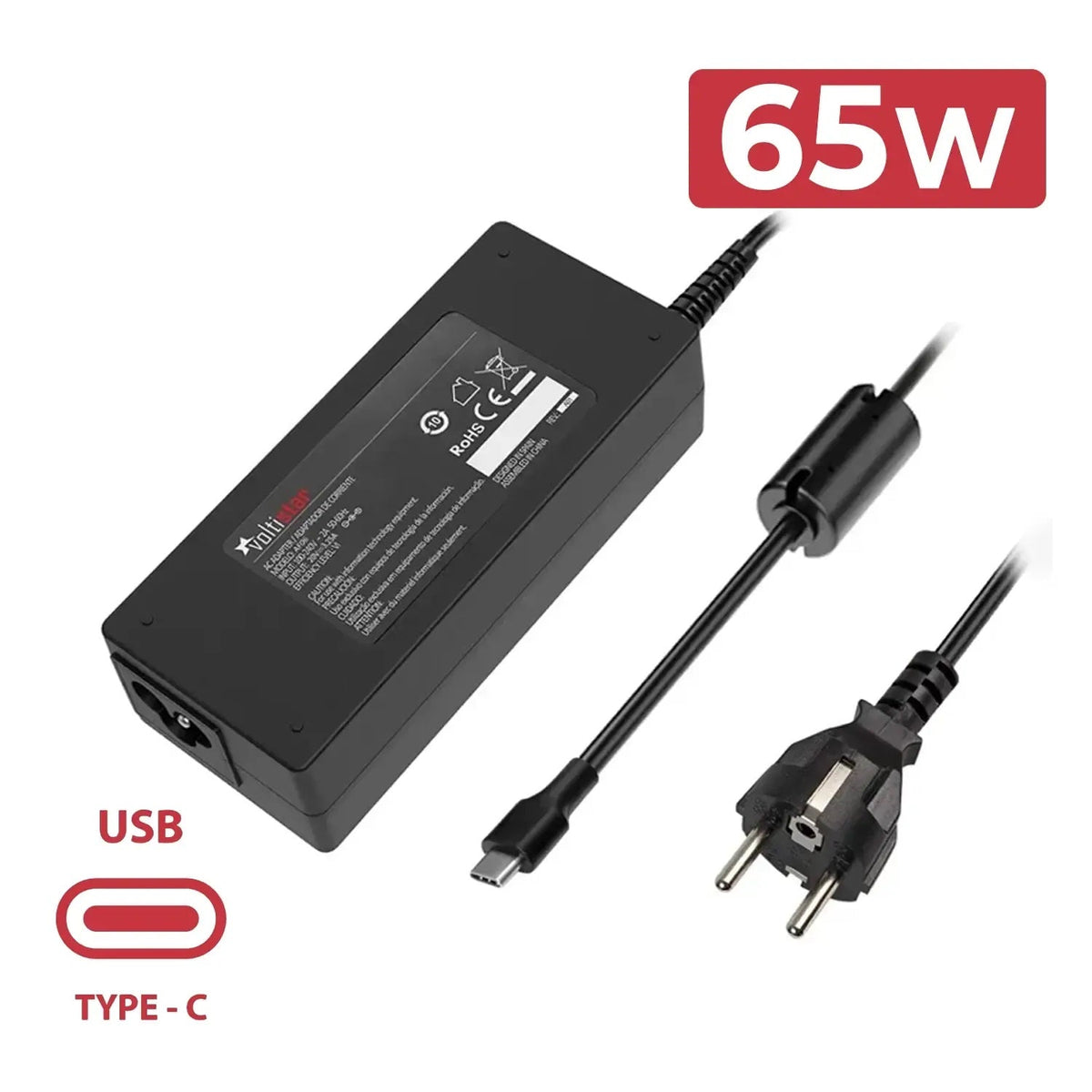 Cargador Multivoltaje Usb-C Para Portátil Asus 20V 3.25A 65W