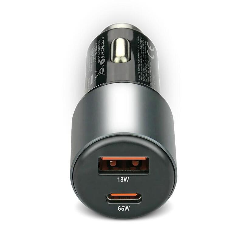 Cargador Para Coche Cc-60q Qc3.0 83w 1x Usb + 1x Usb-C Pd Negro