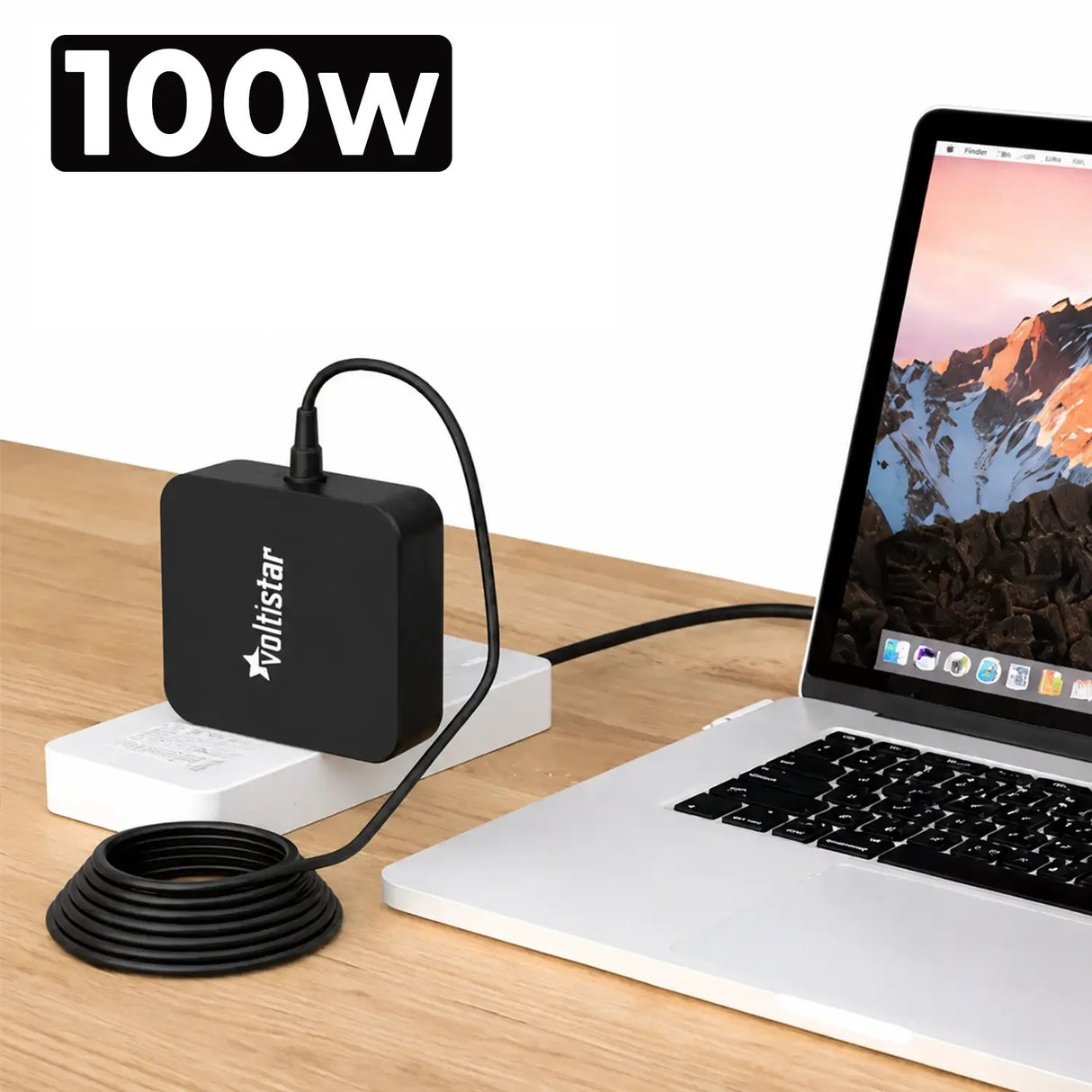 Cargador Multivoltaje Para Portátil Usb-C 5V - 20V 5A 100W Negro