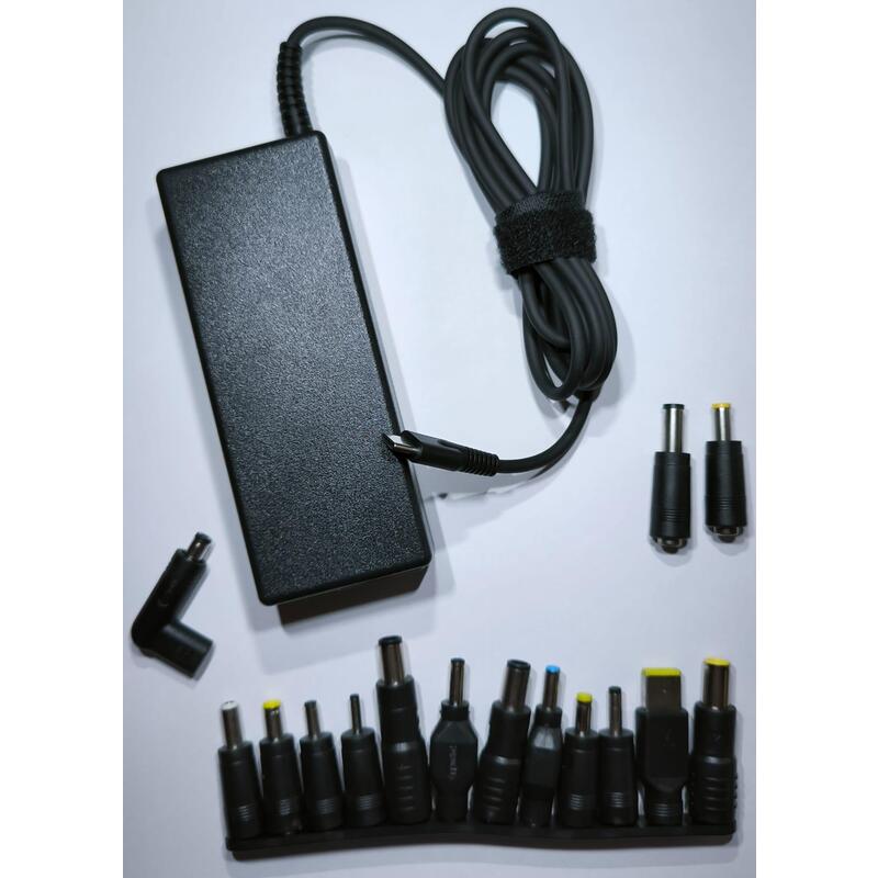 Cargador Usb-C Multipuntas 20v 3,25a 65w Compatible Con Lenovo, Asus, Acer, Hp Y Dell