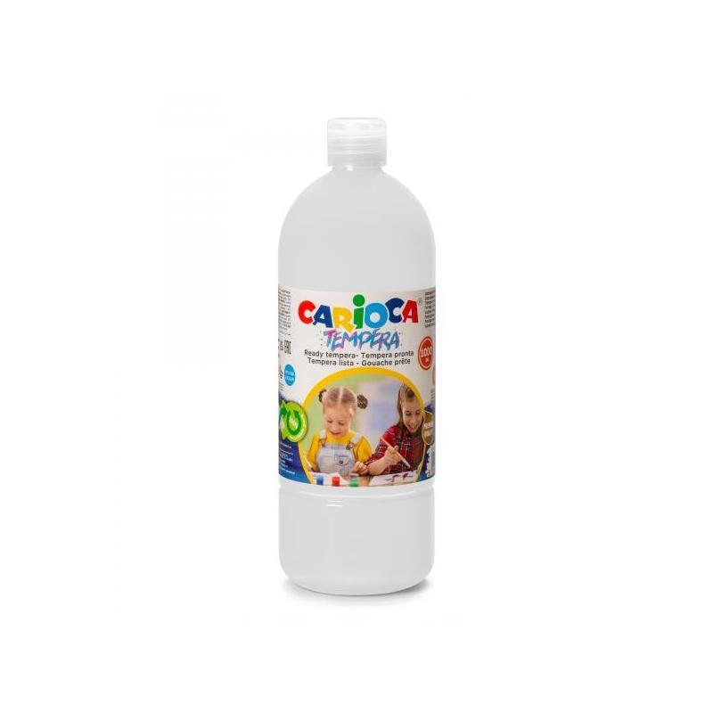 Carioca Botella Tempera 1000ml - Colores Superlavables - Faciles De Mezclar - Aplicable En Materiales Porosos - Alta