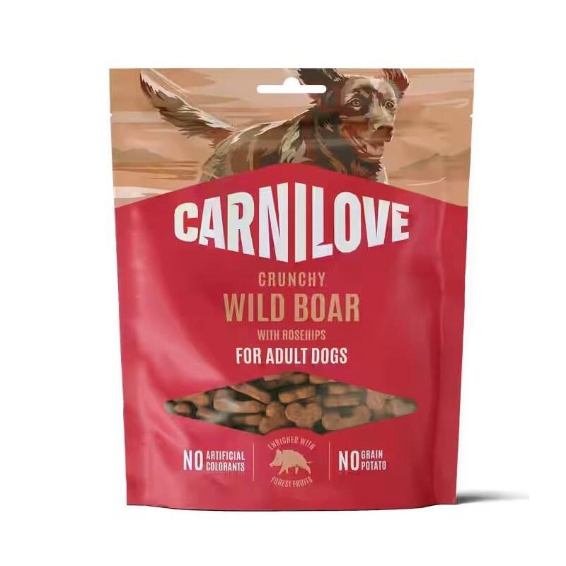 Carnilove Crunchy Wild Boar With Rosehips - Premio Para Perros - 200g