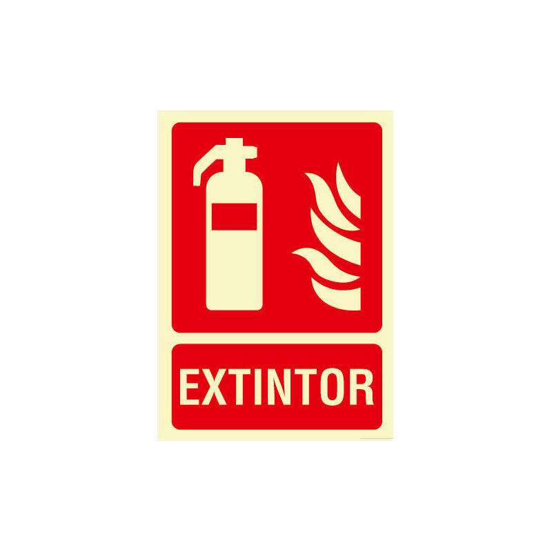 Cartel De Señalización Extintor