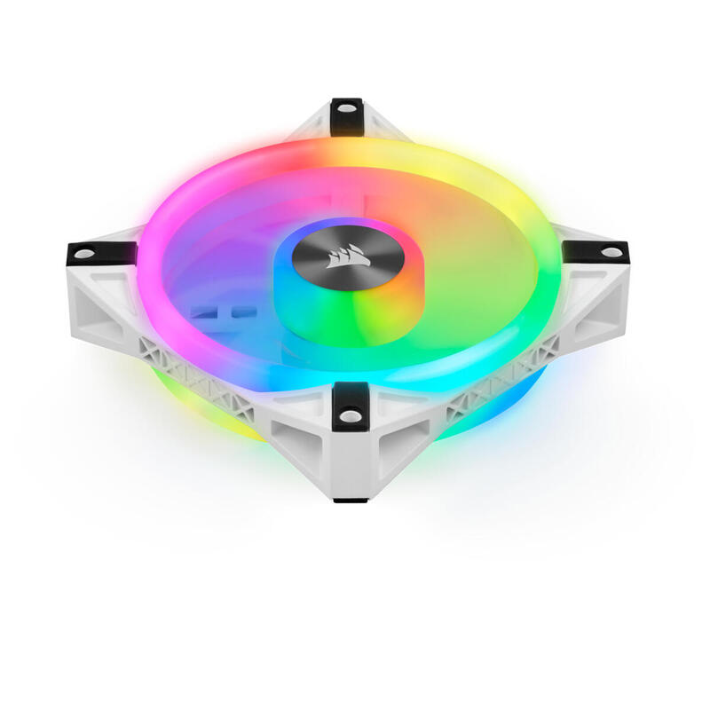 Case Acc Fan 12cm Corsair Ql120wh Rgb 1pcs Rgb Pwm 1500rpm 71m³/H 26dba 4pin Single Pack White