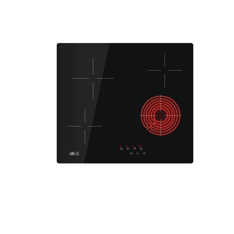 Cata Zafir Vmtz 64 Hob, Vitroceramic, Width 59 Cm, 4 Cooking Zones, Touch Control, Black