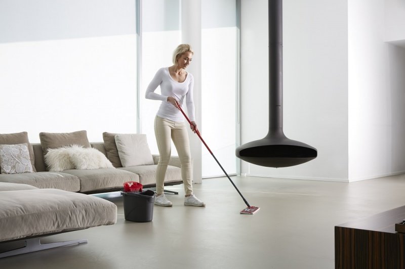 EAN 4023103201200 - Vileda Ultramax Mop fregona Fibra Húmedo Negro, Rojo imagen 6