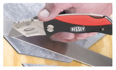 Bessey Dbkph-Set Cúter Cuchillo De Hoja Fija Negro, Rojo