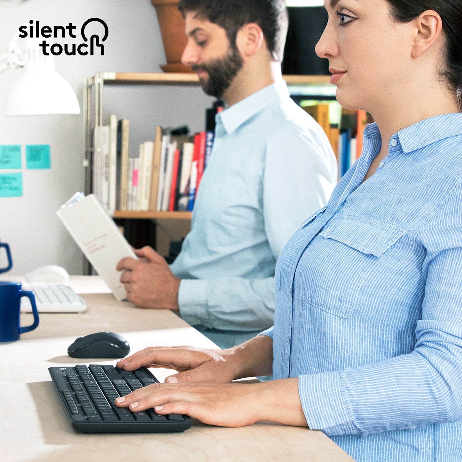 Teclado Ingles + Ratón Logitech Mk295 Usb Qwerty Internacional Ee.Uu. Grafito