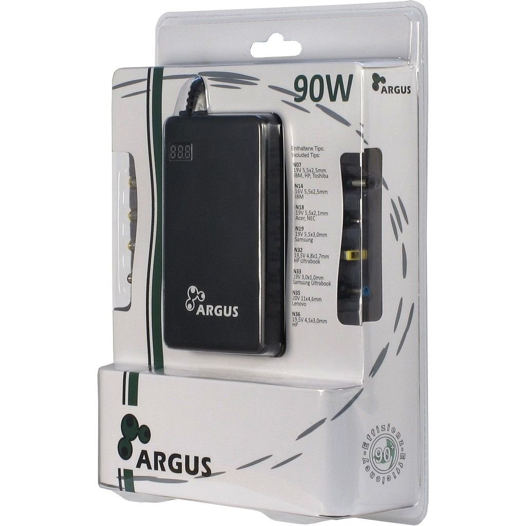 EAN 4260455641326 - Inter-Tech ARGUS NB-90SA adaptador e inversor de corriente Interior 90 W Negro imagen 4