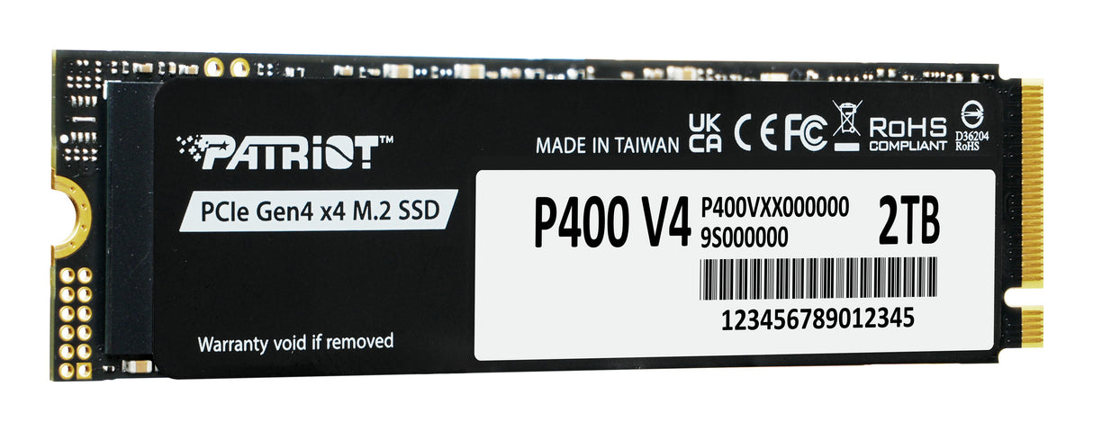 EAN 4711378421668 - Patriot Memory P400 V4 2 TB M.2 PCI Express 4.0 NVMe imagen 2