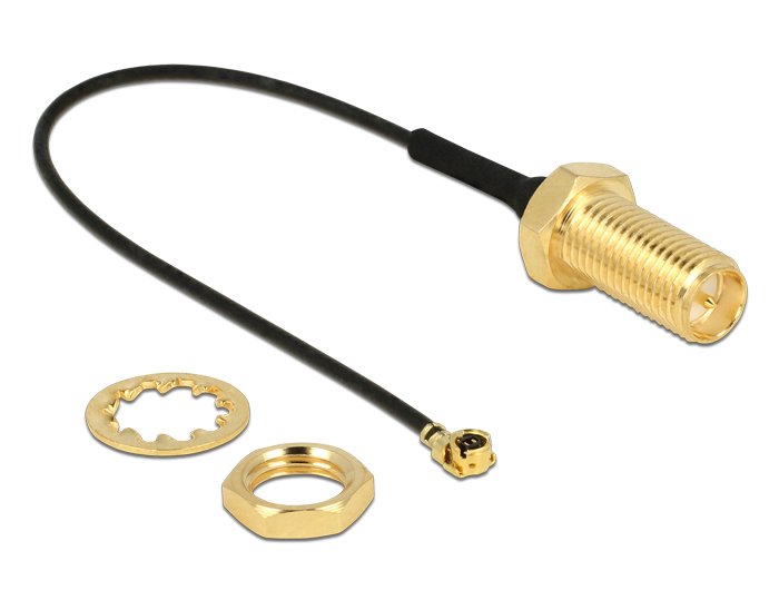 Delock Cable De Antena Rp-Sma Hembra Para Instalación > Mhf/ U.Fl-Lp-068 Kompatibler