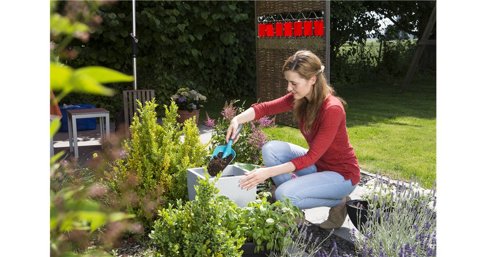 Gardena Paleta De Flores Grande, Turquesa, 12cm