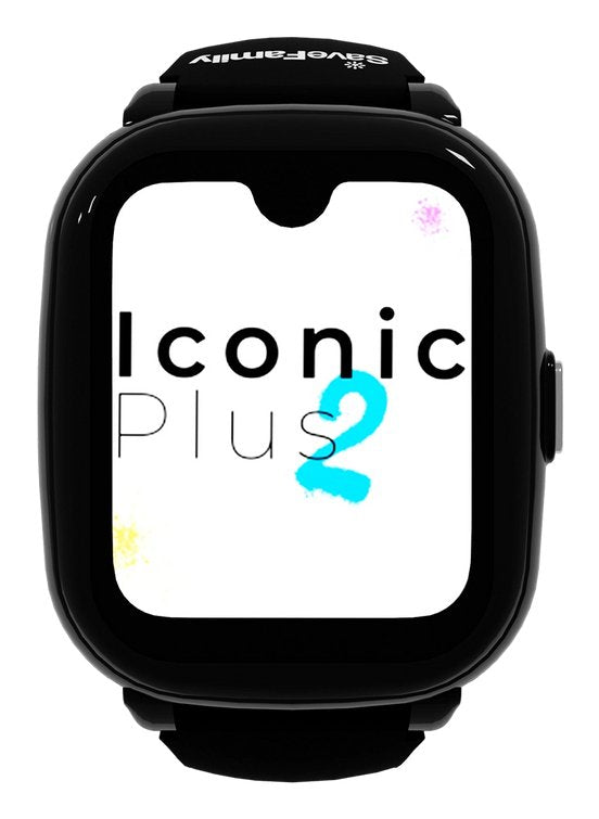 Savefamily Reloj Inteligente Infantil Iconic Plus 2 Con Gps Y Llamada - Ip67 - Bateria 850mah - Ia - Negro