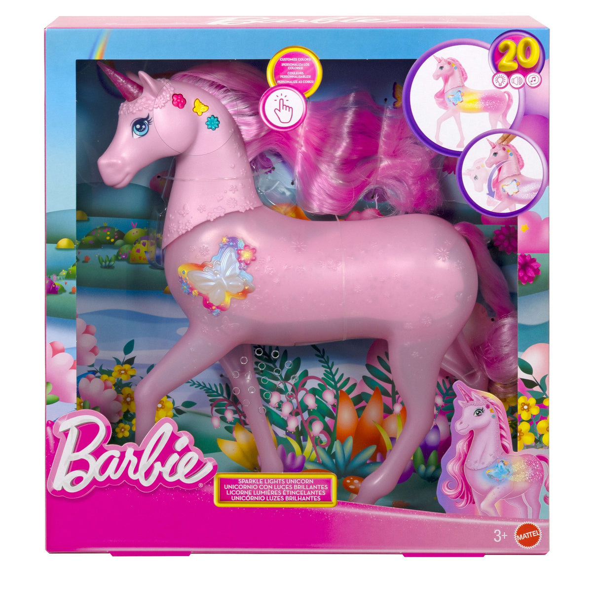 Mattel Barbie Funkelnd Leuchtendes Einhorn Jcp78