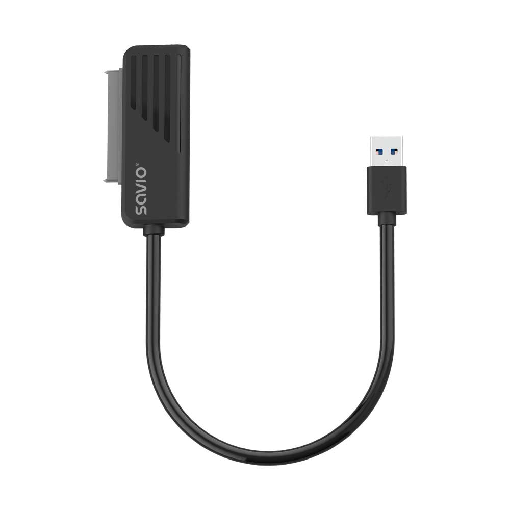 EAN 5901986045687 - Savio AK-38 cambiador de género para cable SATA USB Type-A Negro imagen 2