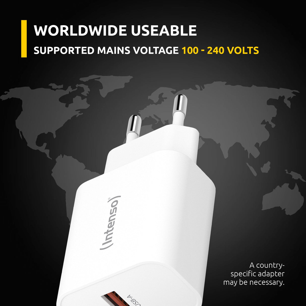Adaptador De Alimentación Usb-A/Usb-C/7803012 Intenso