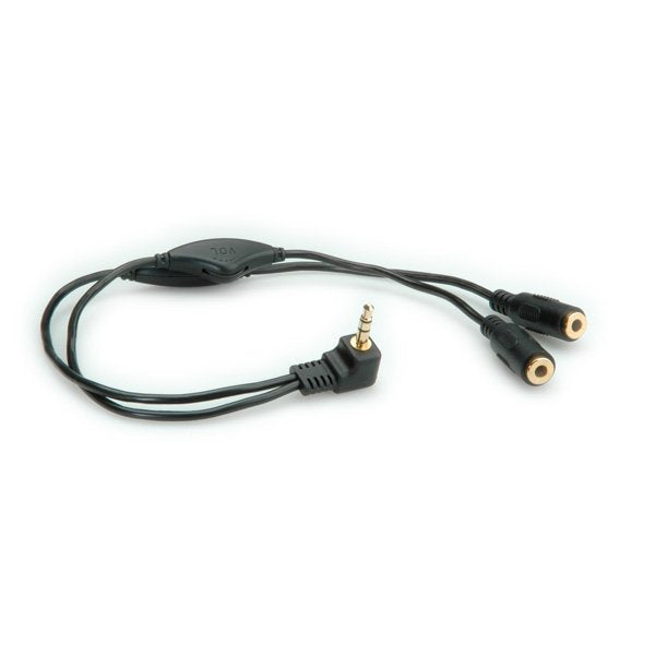 Roline Lautsprecher-Y-Cable - 3,5mm (Stecker - 2x Buchse) - Mit Volumenregler (11.09.4439)