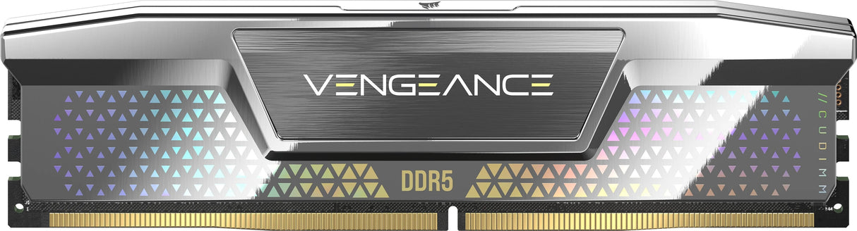 Memoria Corsair 48 Gb Ddr5-8400 2x 24 Gb Kit Dual, Ram Plateada, Cmkc48gx5m2x8400c40, Vengeance, Intel Xmp Cmkc48gx5m2x8400c40