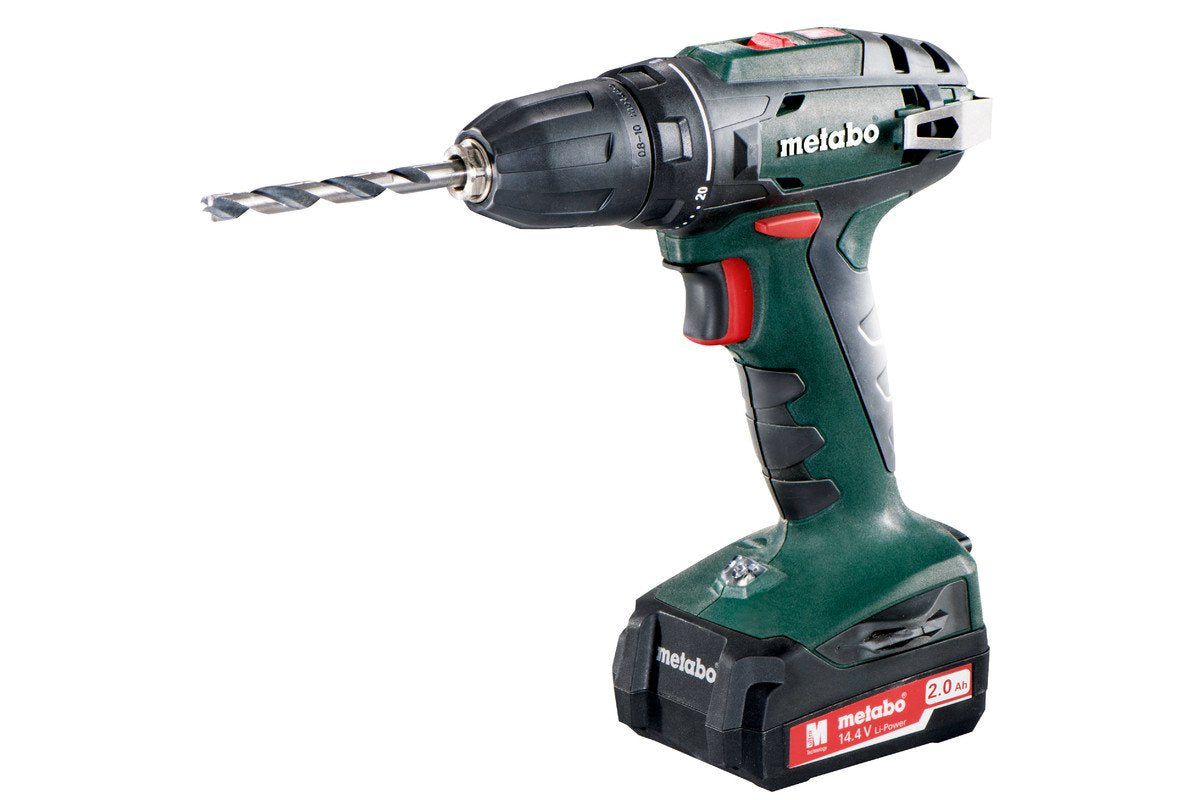 Taladro Atornillador A Bateria Metabo Bs 14,4v Incl. 2x Bateria, Estuche