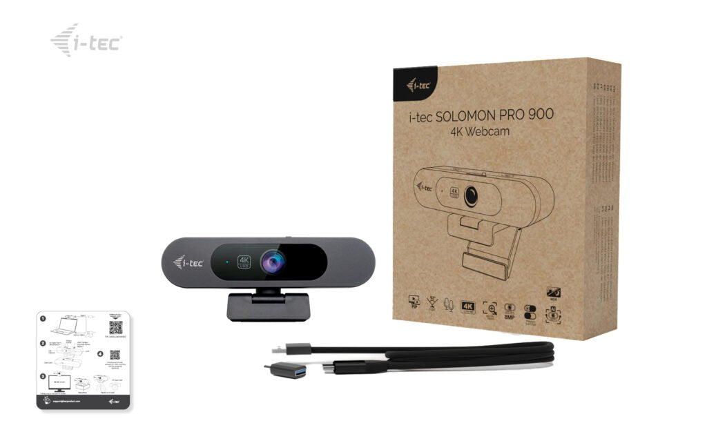 Webcam I-Tec Solomon Pro 900 4k Ai Auto Framing