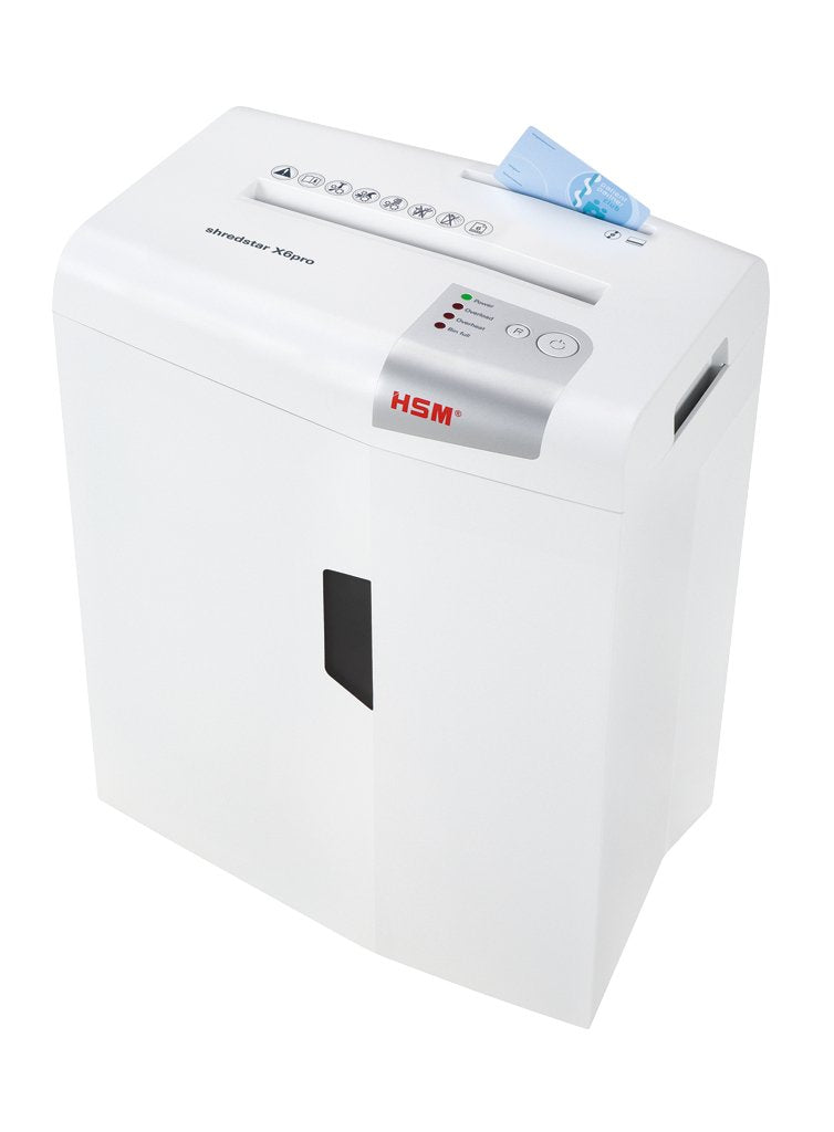 EAN 4026631057776 - HSM X6pro triturador de papel Corte en partículas 58 dB 22 cm Plata, Blanco imagen 5