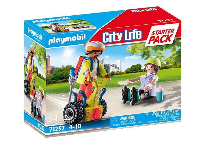Playmobil 71257 City Life Starter Pack Rescate Con Balance Racer