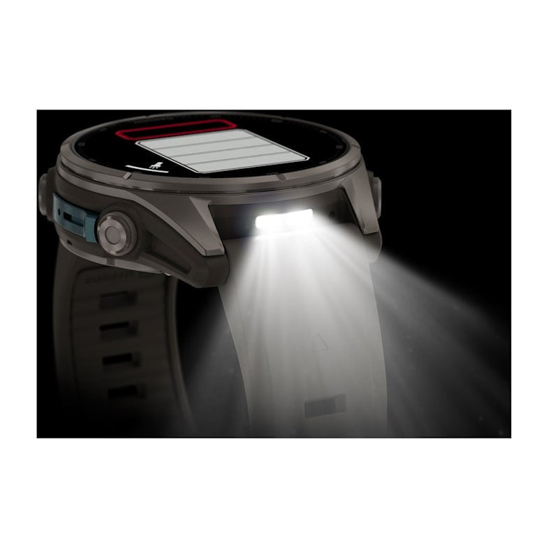 Garmin Fenix 9 Titanio Con Correa De Silicona En Gris Smartwatch 43mm