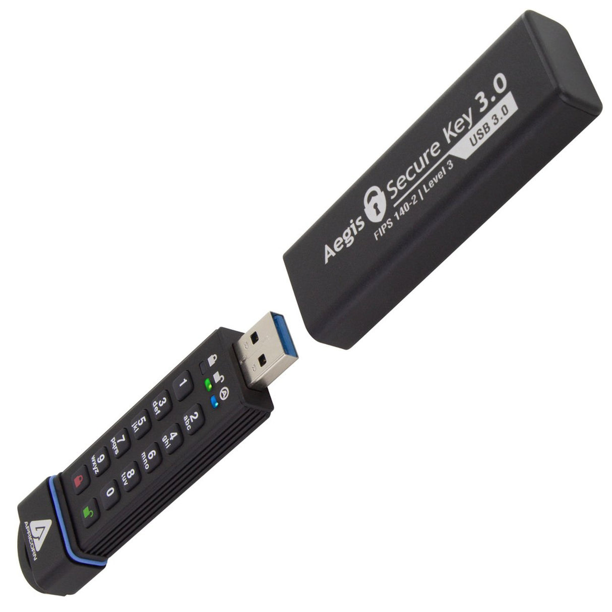 EAN 0708326914314 - Apricorn Aegis Secure Key 3.0 unidad flash USB 480 GB USB tipo A 3.2 Gen 1 (3.1 Gen 1) Negro imagen 4