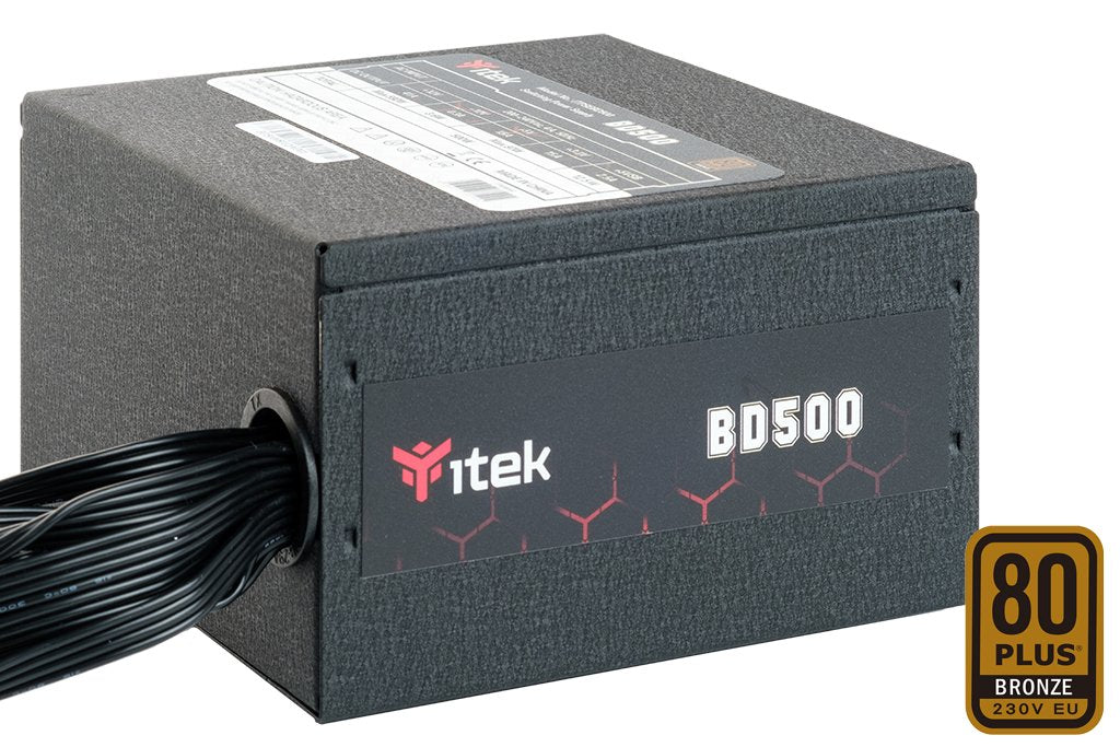 Fuente De Alimentación Itek Bd500 500 W 24-Pin Atx Atx Negro