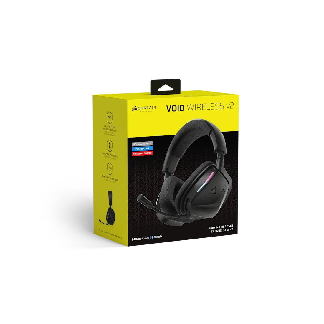 Auriculares Corsair Void Wireless V2 Negro Carbon Ca-9011379-Ww