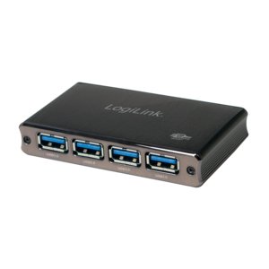 Hub Logilink Ua0282 De Interfaz Usb 3.2 Gen 1 (3.1 Gen 1) Micro-B 5000 Mbit/S Negro