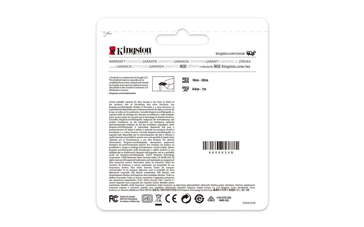EAN 0740617299076 - Kingston Technology Canvas Select Plus MicroSDXC UHS-I Clase 10 imagen 4