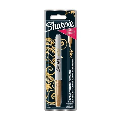 EAN 3501179860039 - Sharpie 1986003 marcador permanente Punta fina Oro 1 pieza(s) imagen 1