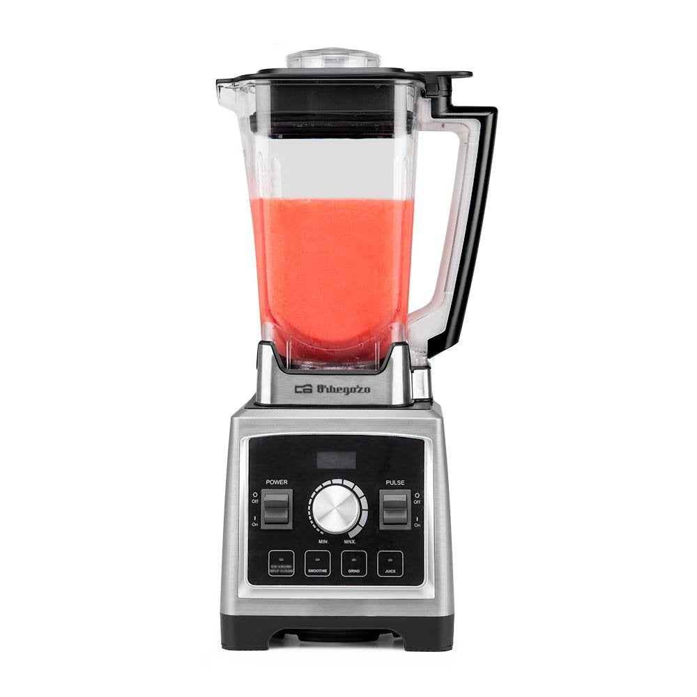 Orbegozo Bv 9800 Batidora De Vaso Profesional 1500w - Vaso Tritan 2l - Cuchillas Acero Inoxidable - 8 Velocidades Y 5