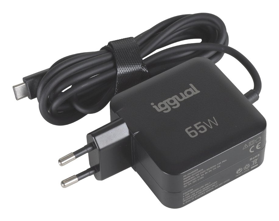 EAN 8435364319925 - iggual PD 65W Universal Negro Corriente alterna Carga rápida Interior imagen 6