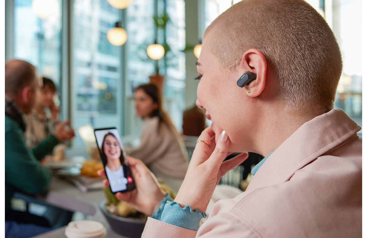 Auricular Botón Philips Tat3508bk/00 Negro Bluetooth Noise Cancelling Ipx4