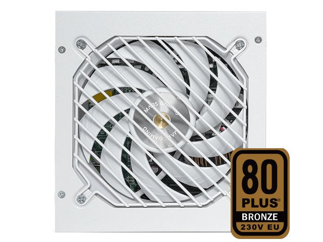 Fuente De Alimentacion Mars Gaming 850w Mpb850siw Extreme Silence 80 Plus Bronze Blanco