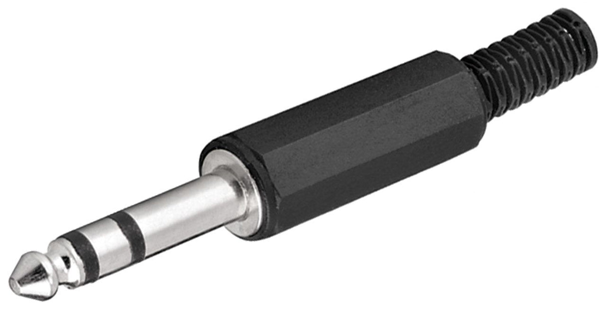 Conector Jack 6,35" Macho St Plastico