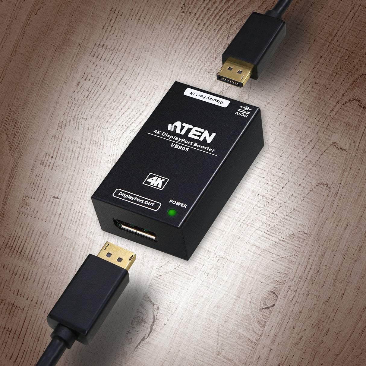 Aten Vb905 4k Displayport Booster, Amplificador De Señal Hasta 5m, Conectable En Cascada