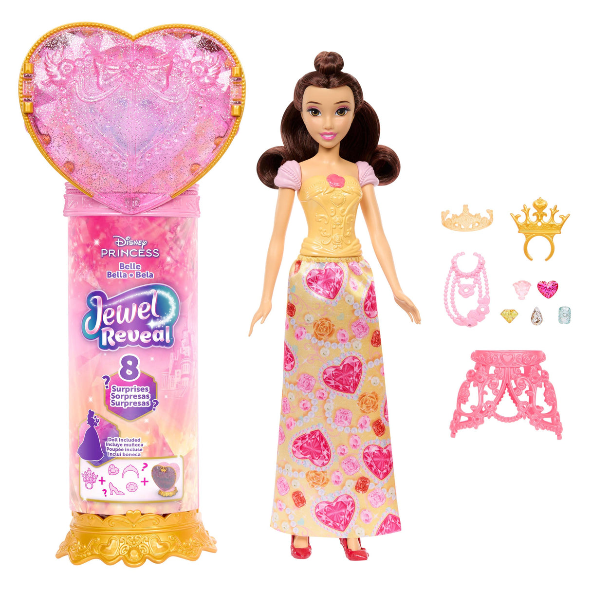 Muñeca Reveal Bella La Bella Y La Bestia Disney