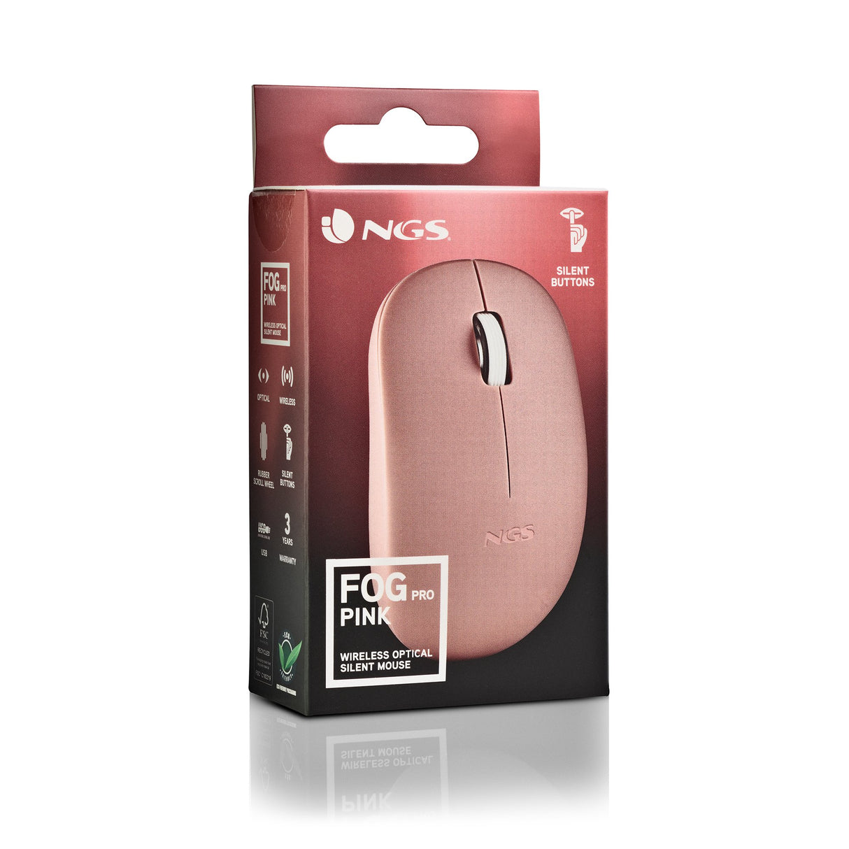 EAN 8435430624915 - NGS FOG PRO ratón Oficina Ambidextro RF inalámbrico Óptico 1000 DPI imagen 5