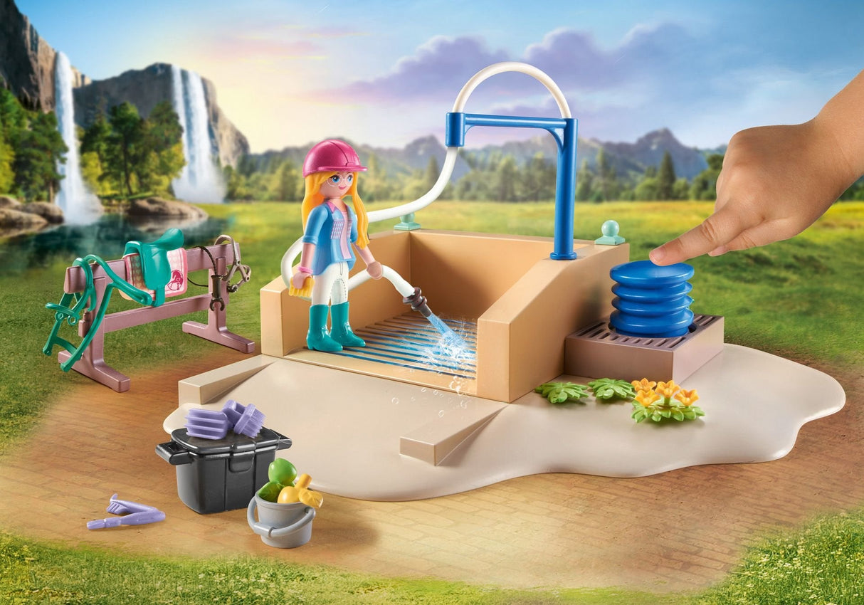 Playmobil 71354 Caballos De La Cascada Isabella Y Leona Con Zona De Lavado, Juguete De Construcción 71354