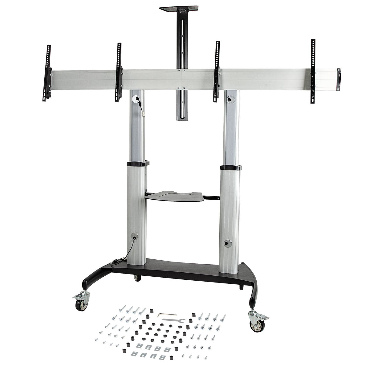 EAN 0065030891653 - StarTech.com STNDMTVDUO soporte para TV 152,4 cm (60") Negro, Plata imagen 9