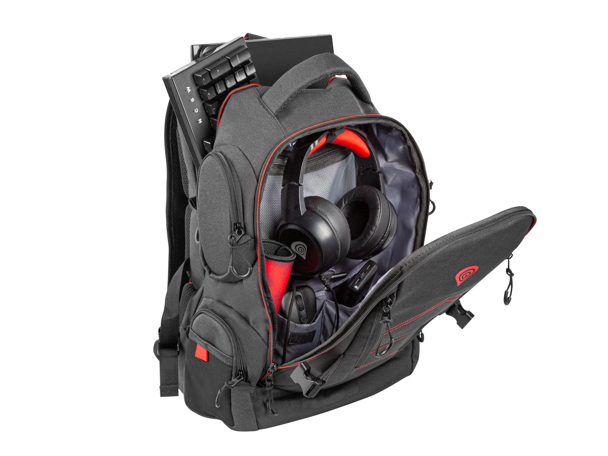 EAN 5901969426618 - GENESIS Pallad 550 43,9 cm (17.3") Mochila Negro, Rojo imagen 8